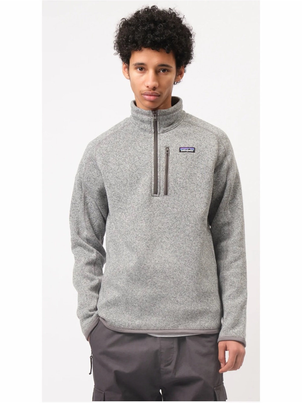 Patagonia Better Sweater 1/4 Zip Fleece - Stonewash Grey Size L